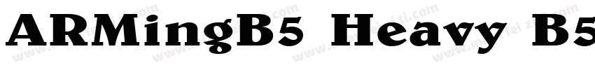 ARMingB5 Heavy B5pc H字体转换